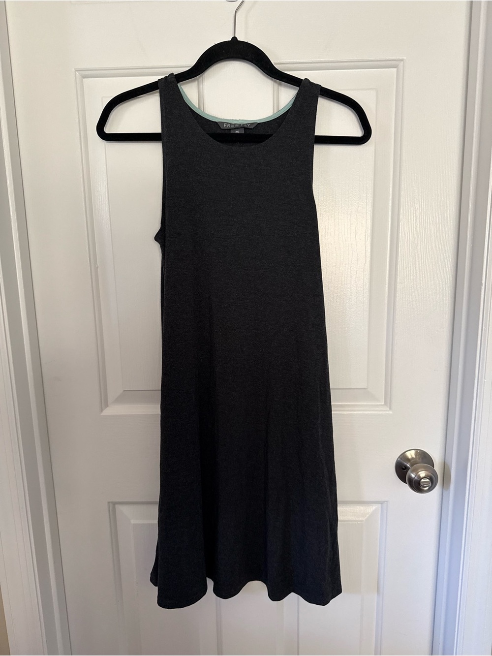 Free Fly Women's Bamboo Flex Tank Dress Charcoal Gray Size Medium